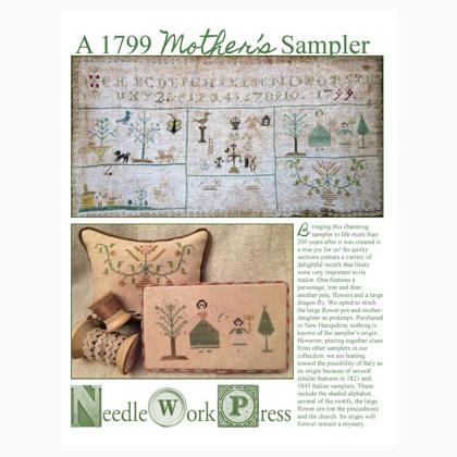 1799 Mother S Sampler De Needle WorkPress Grilles Point De Croix