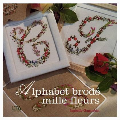 Alphabet brodé : Mille fleurs